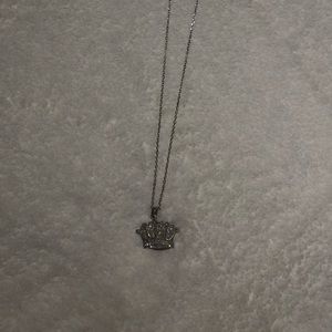 Crown sterling silver necklace
